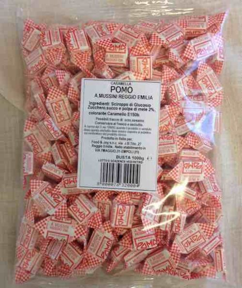 CARAMELLA POMO ROSSA BUSTA DA 1000 GR