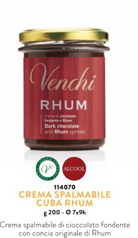 venchi crema Rhum 200