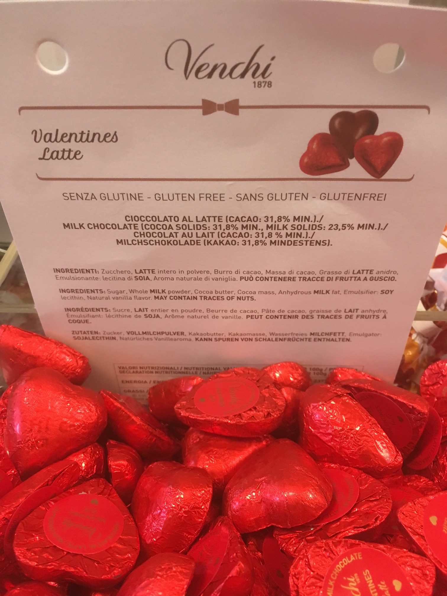 Cioccolatini Sacchetto Cuoricino Valentine Al Latte 100 g - Venchi
