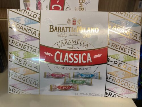 BARATTI E MILANO CARAMELLA CLASSICA CONFEZIONE 400 GR € 10,90, la più classica delle caramelle Baratti & Milano, 10 gusti diversi. Confezione regalo